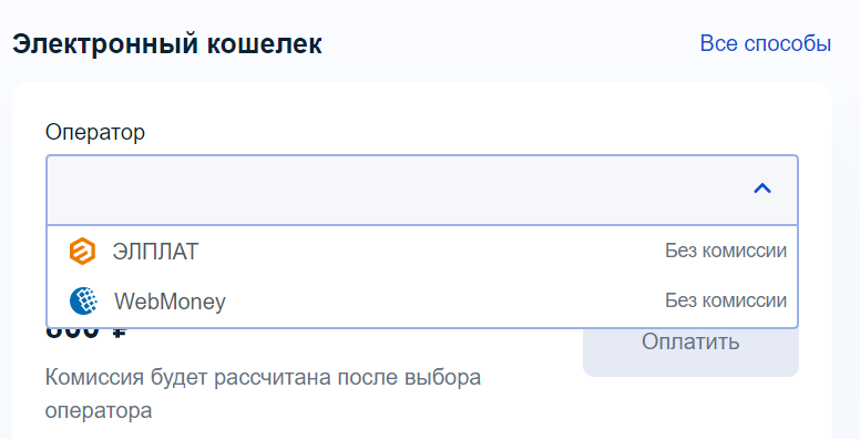 оплата госпошлины на госуслугах с электронного кошелька